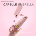 Cheap Women Mini Umbrella Funny Capsule Design 5 Folding Lady Girl Rain Sun Umbrellas for Gift